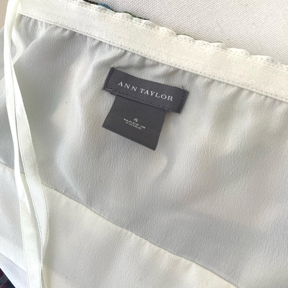 Ann Taylor Silk Ribbon Halter Top Floral Print 4 - Picture 10 of 11